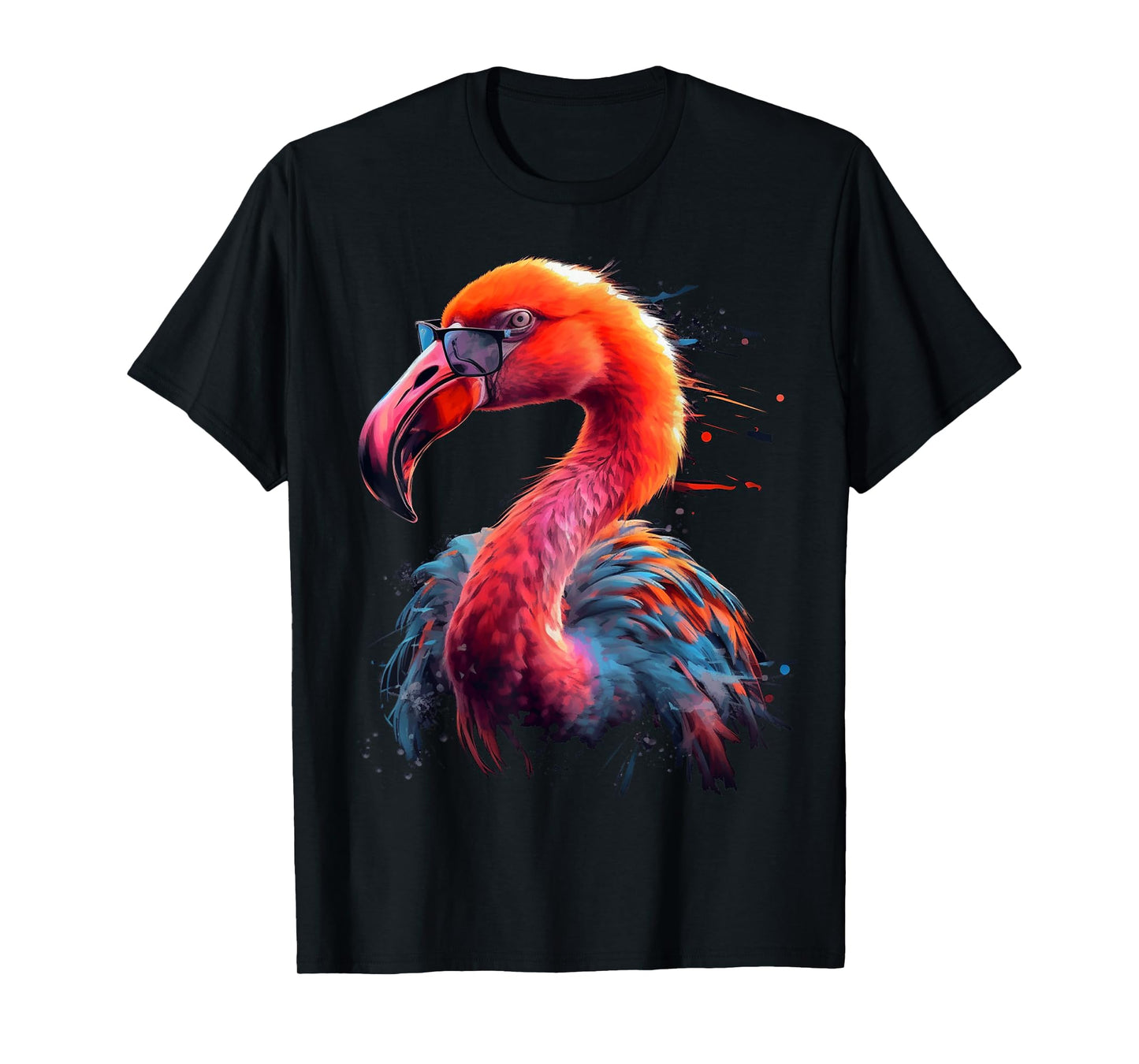 Flamingo Art Sunglasses Bird Animal Flamingo T-Shirt