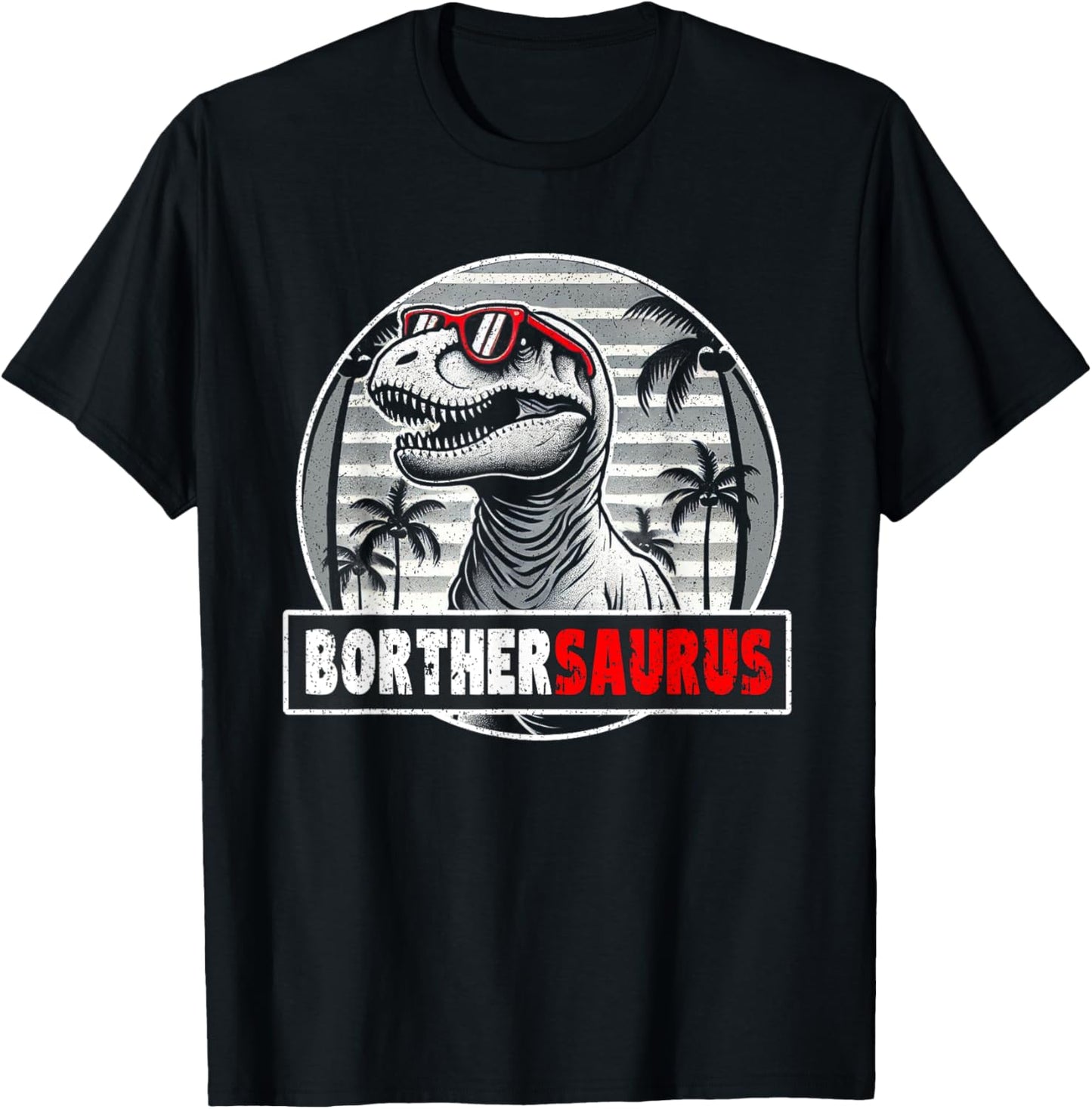 Brothersaurus T Rex Dinosaur Brother Birthday Party Dino T-Shirt