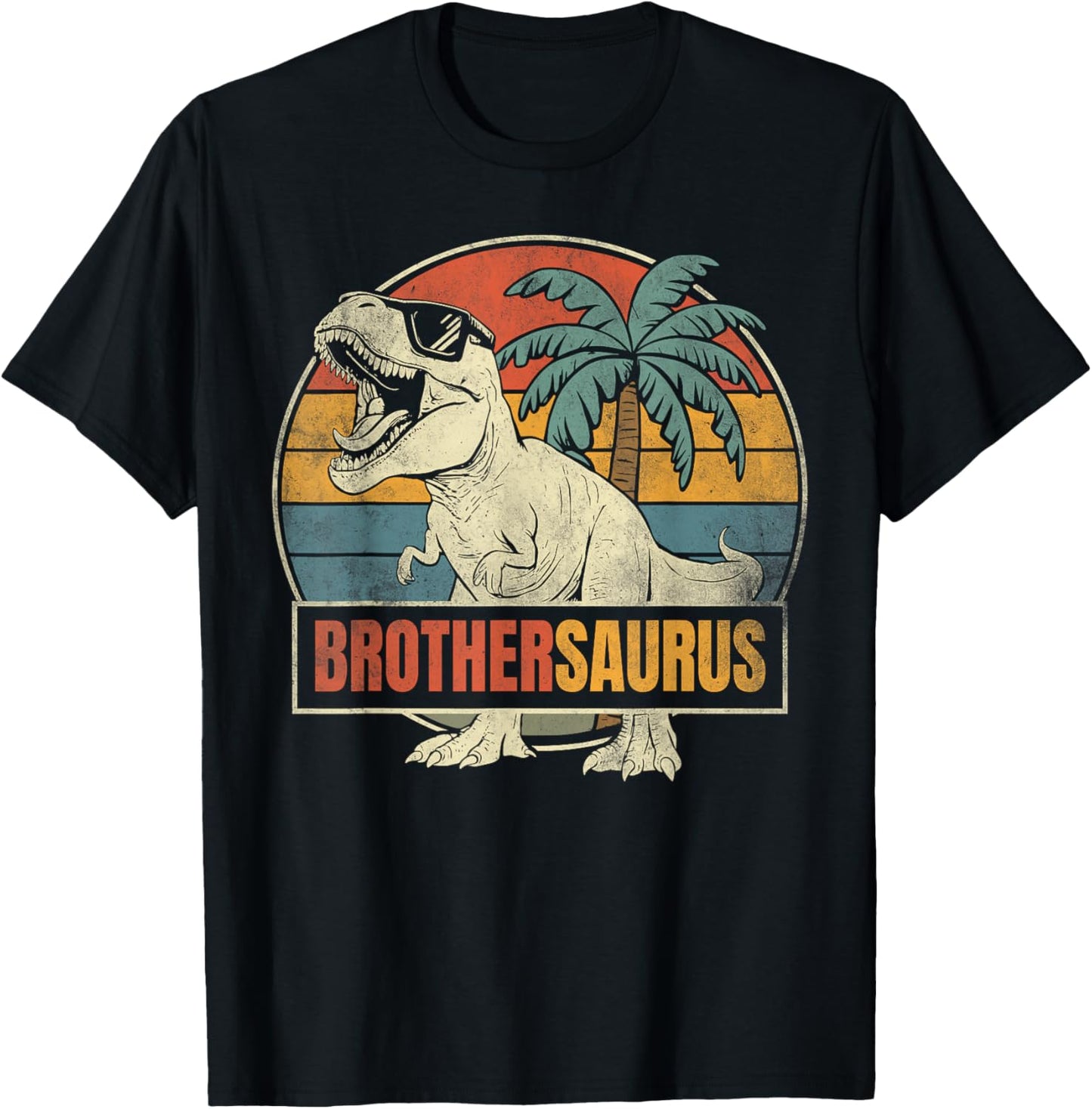 Brother Saurus Dinosaur Funny Father's Day Brothersaurus T-Shirt