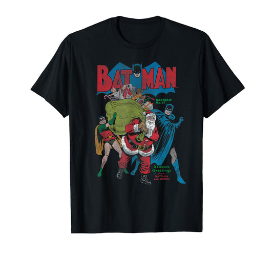 Batman Christmas Seasons Greetings T-Shirt