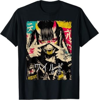 Japanese Streetwear Cyberpunk Y2K Retro Techwear Manga Anime T-Shirt