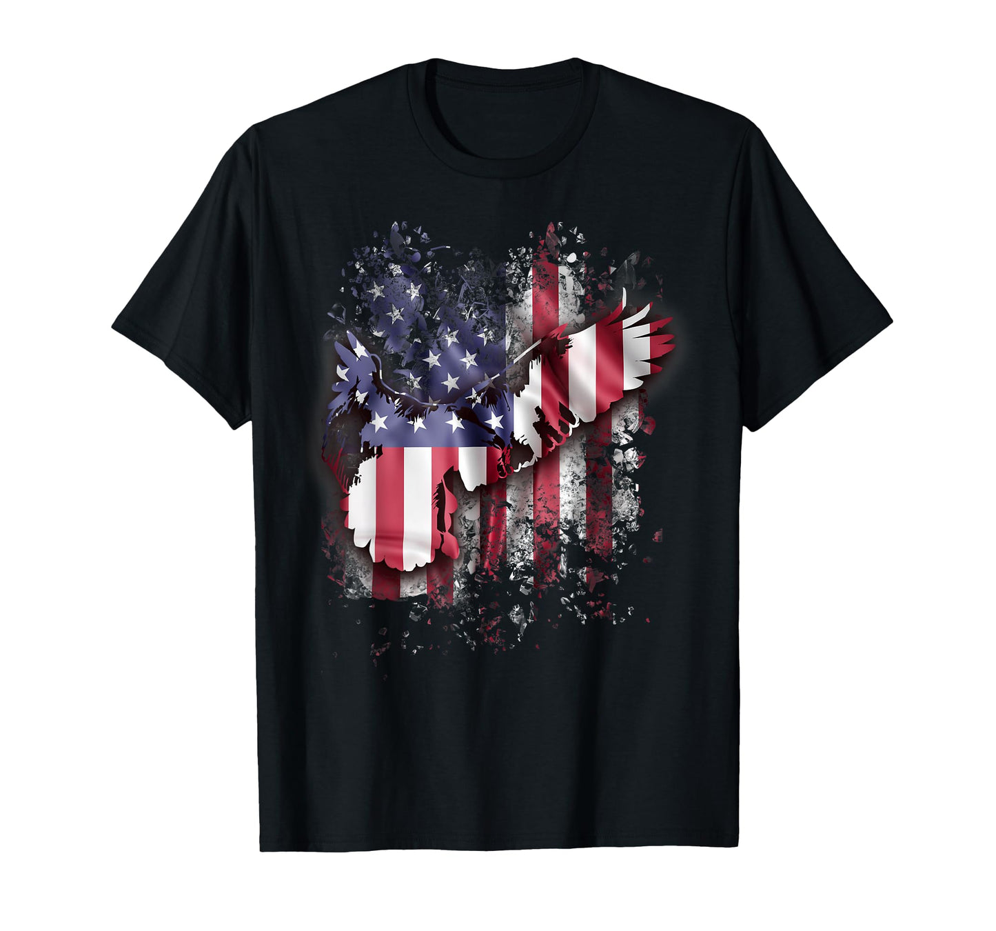 Eagle And American Flag Gorgeous Vintage 4th July T-Shirt