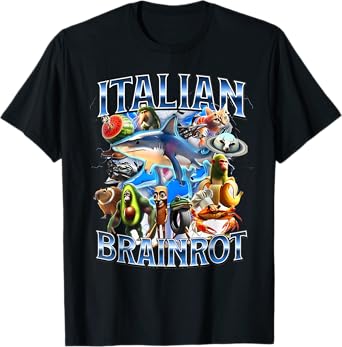 Tralalero Tralala Italian Brainrot Funny Shark Meme Kids T-Shirt