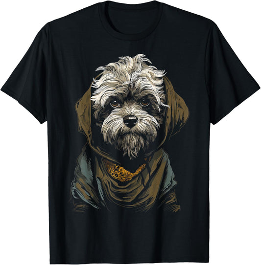 Shih Tzu Motif Pet Artwork Dog Shih Tzu T-Shirt