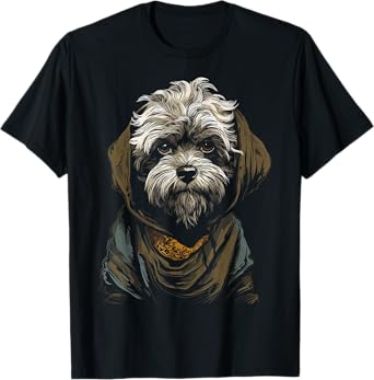Shih Tzu Motif Pet Artwork Dog Shih Tzu T-Shirt for Men Women Kids