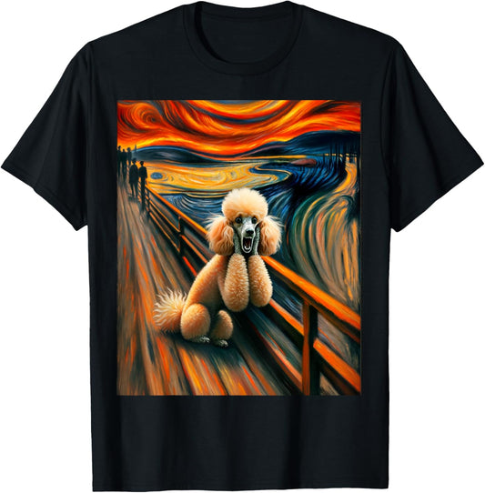Expressionist Artsy Poodle Dog | Artistic Poodle T-Shirt