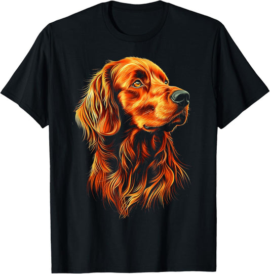 Irish Setter Dog Graphic Pet Art Irish Setter T-Shirt