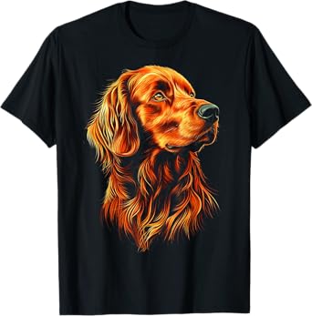 Irish Setter Dog Graphic Pet Art Irish Setter T-Shirt