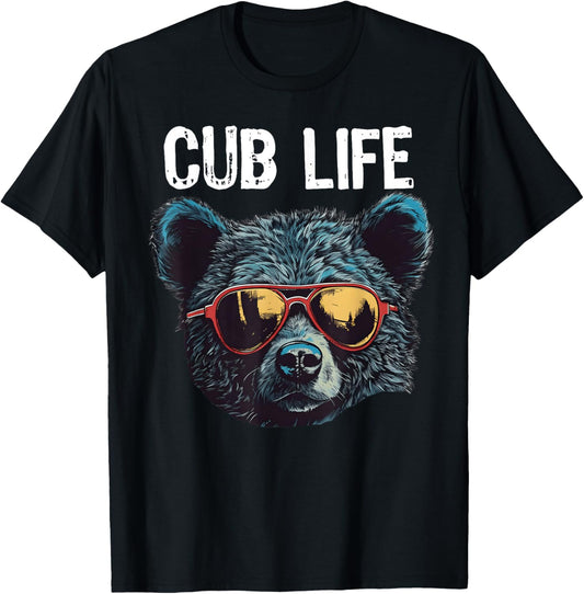 Funny Bear Cub Boys Toddler Brown Black Mom Son Daughter T-Shirt