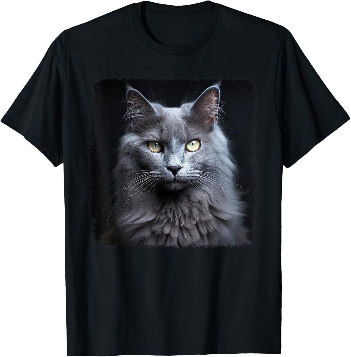 Nebelung Cats Kitten Nebelung Cat T-Shirt, Small, Black