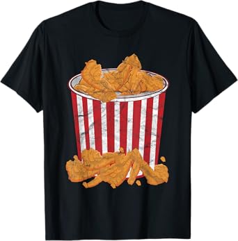 Fried Chicken Bucket Funny Halloween Costume T-Shirt