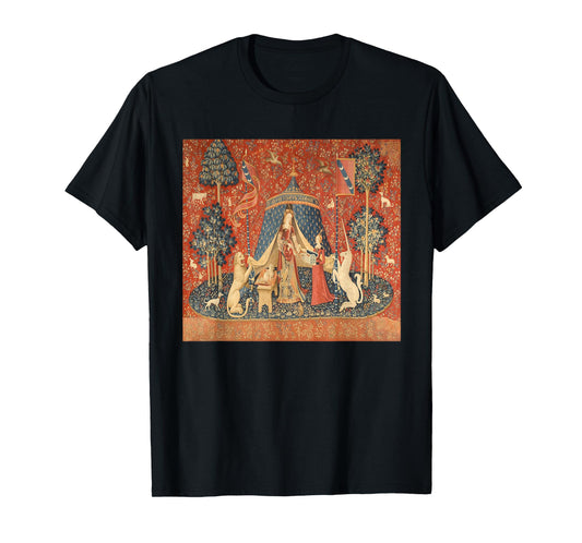 Lady And The Unicorn Tapestry T-Shirt