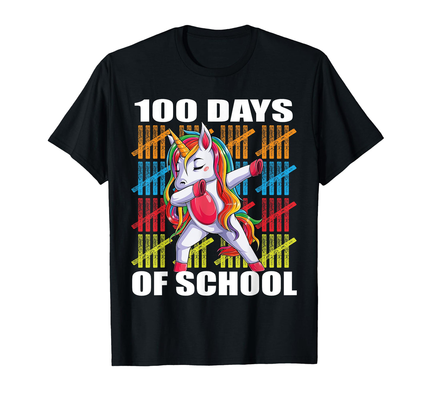 Happy 100th Day of School Unicorn Kids Teachers 100 Days T-Shirt