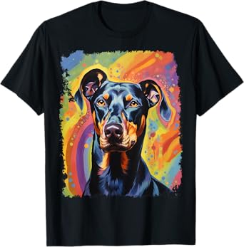 Pop Art Dog Doberman T-Shirt