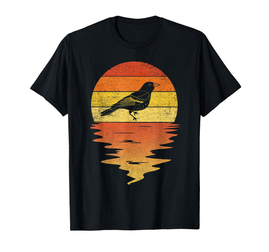 bird oriole shirt retro sunset vintage oriole birds T-Shirt