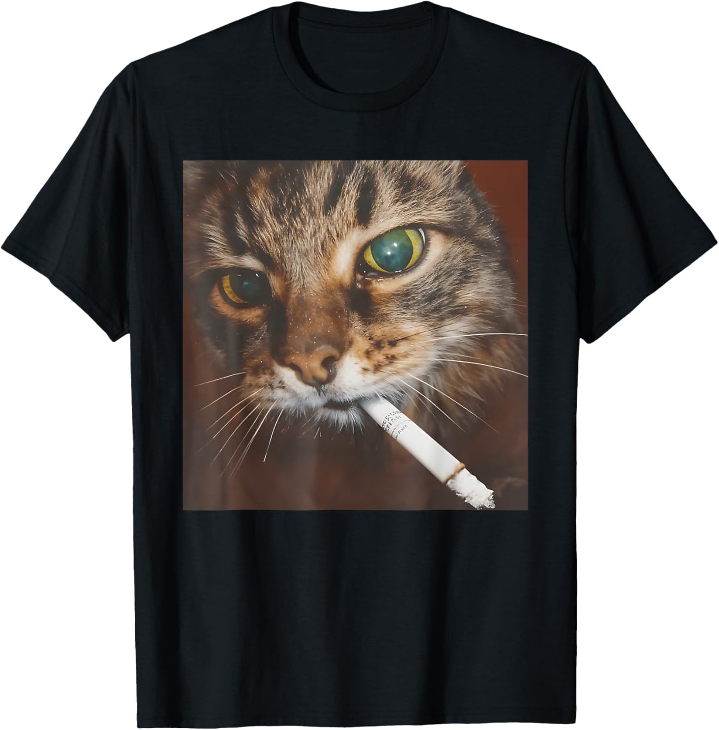 Funny Smoking Cat, Cigarette Kitty Gen Z Meme, Cat Lover T-Shirt