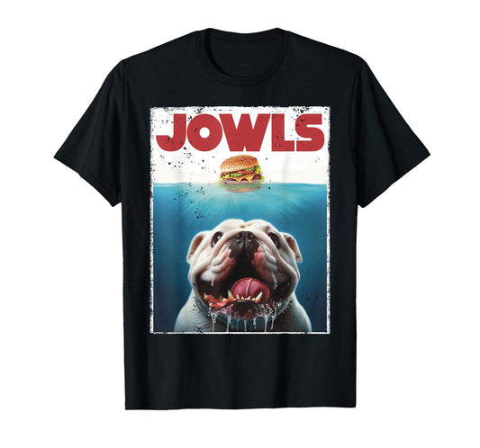 Funny English Bulldog Jowls British Bully Burger Dog Mom Dad T-Shirt