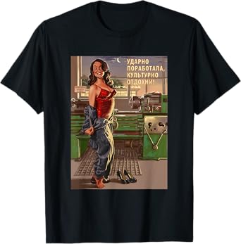 Soviet Propaganda Poster T-shirt | USSR, Communism Tee T-Shirt