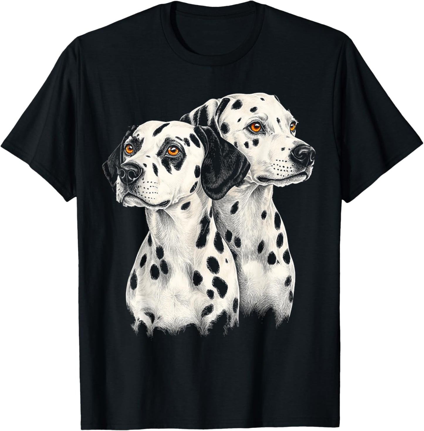 Dalmatian Dog Motif Pet Illustration Dalmatian T-Shirt