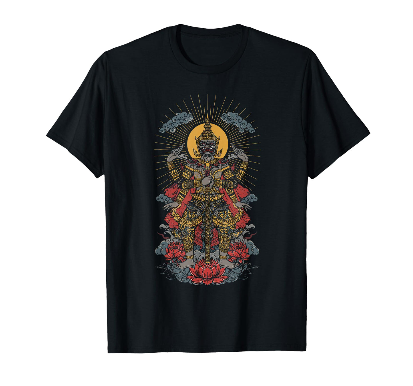 Traditional Khmer Hanuman Cambodian Mythology Design T-Shirt