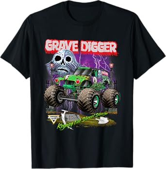 Monster Jam Grave Digger Shovel Sharp T-Shirt