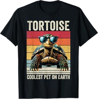 Tortoise Coolest Pet On Earth, Funny Tortoise T-Shirt