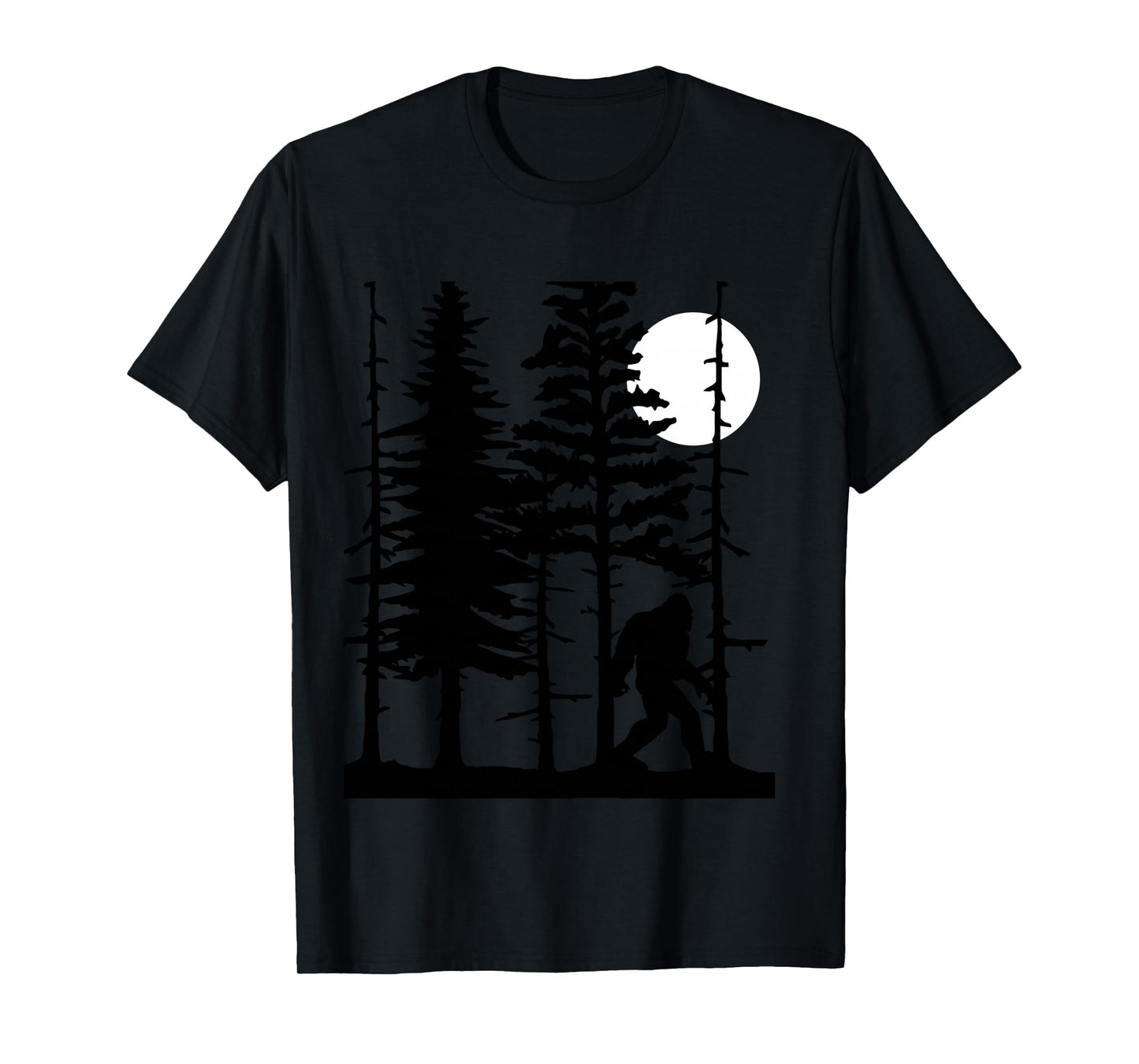 Bigfoot Hiding in Forest for Sasquatch Believers Long Sleeve T-Shirt