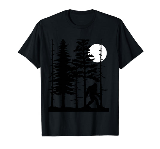 Bigfoot Hiding in Forest for Sasquatch Believers Long Sleeve T-Shirt