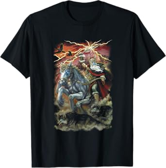 Odin Sleipnir horse norse nordic asatru Viking Fantasy art T-Shirt