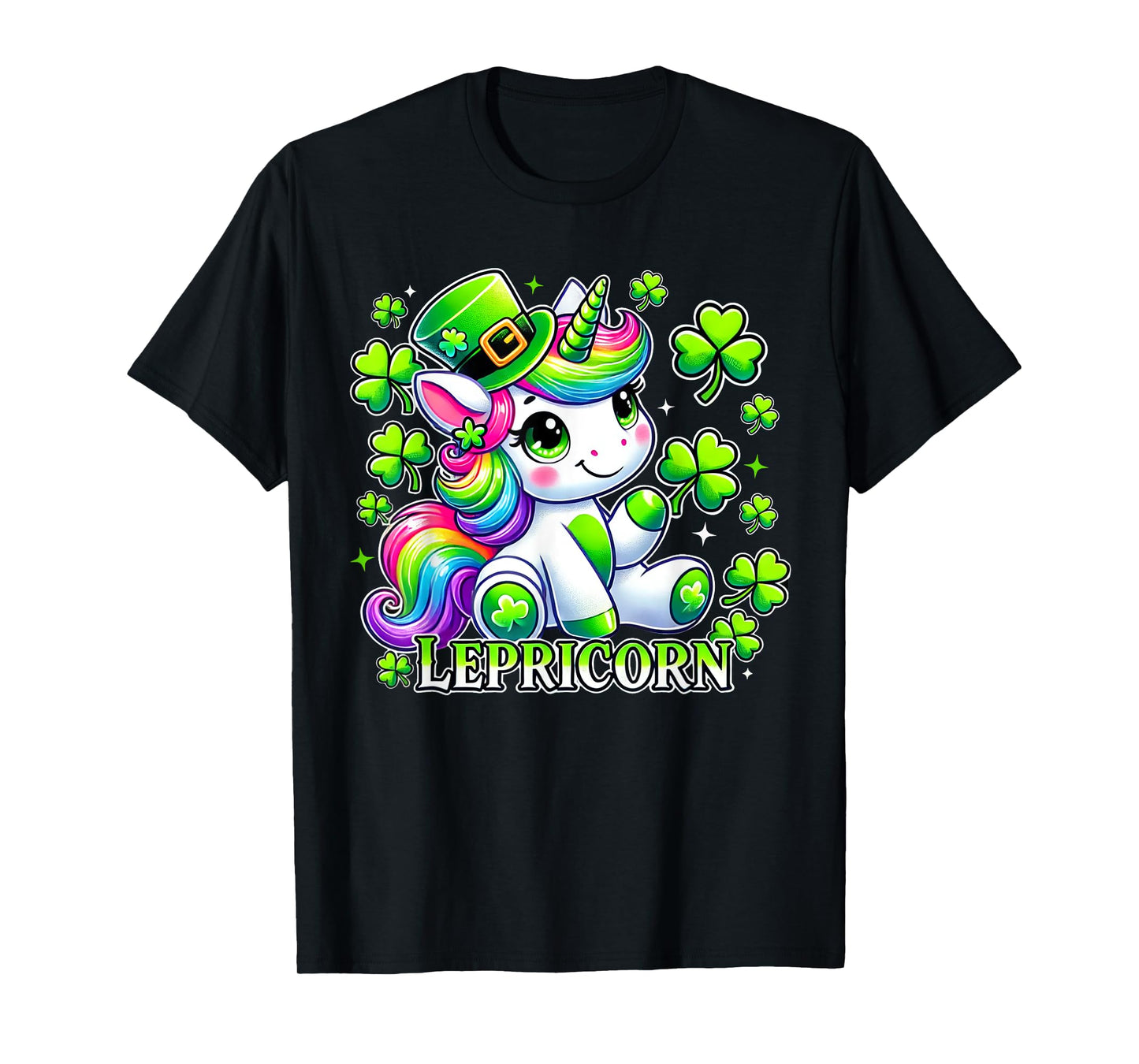 St Patricks Day Unicorn Cute Saint Pattys Girls Lepricorn T-Shirt
