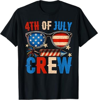 4th July Crew Funny Family Matching Men Women Kid Patriotic T-Shirt