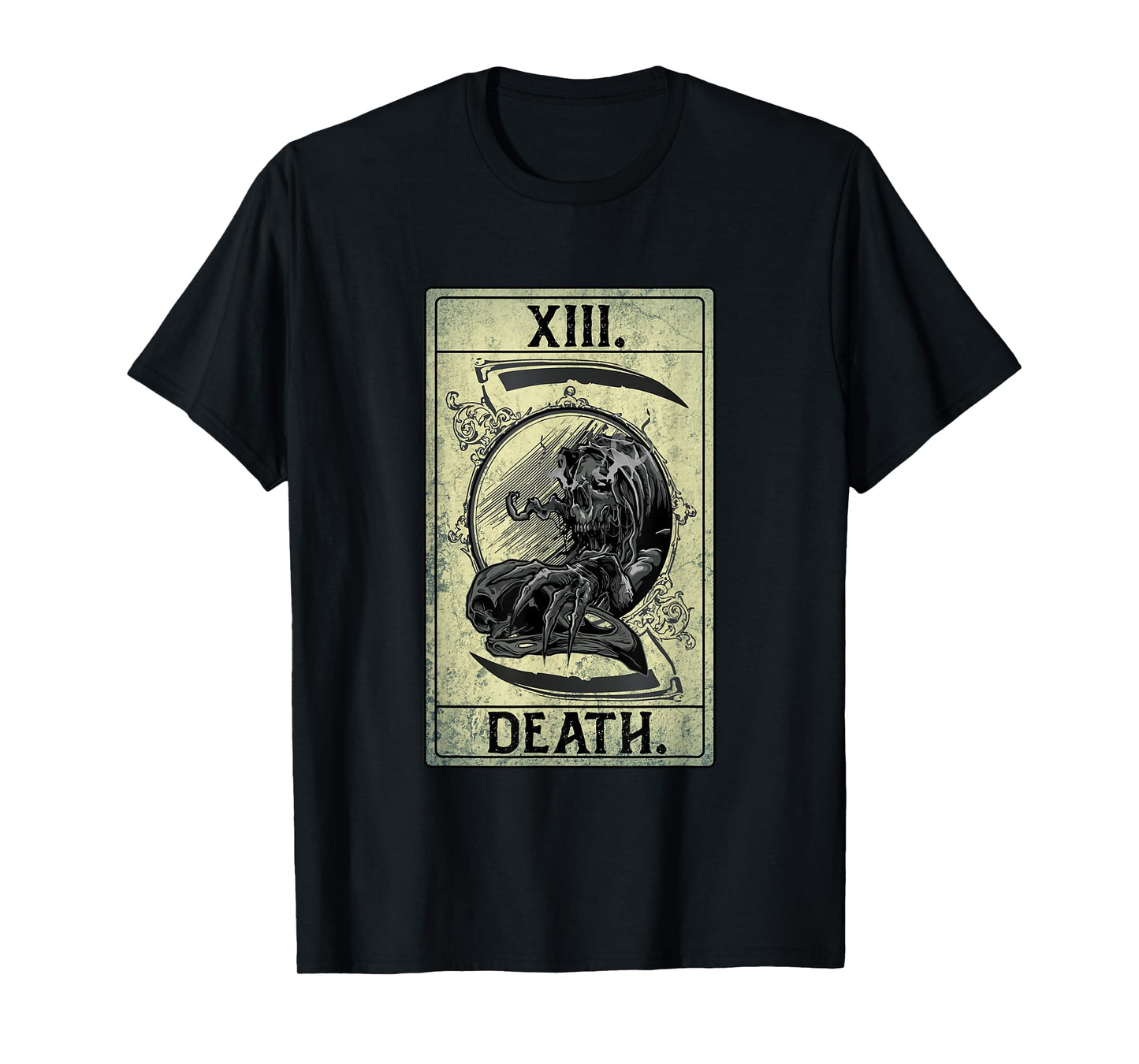 DEATH TAROT CARD XIII SHIRT PSYCHO OCCULT TEE T-Shirt