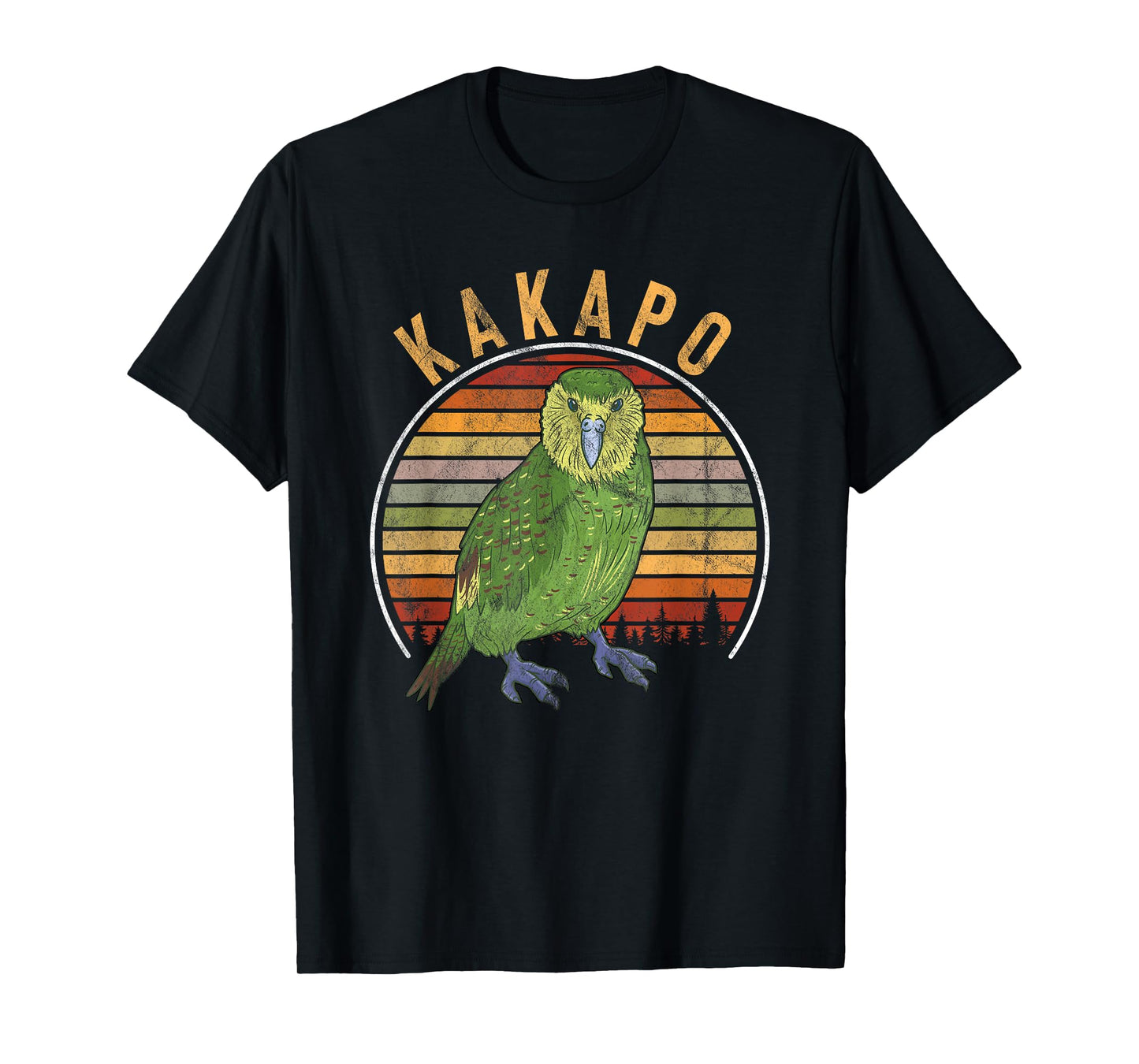 Vintage Kakapo Retro Parrot Bird T-Shirt