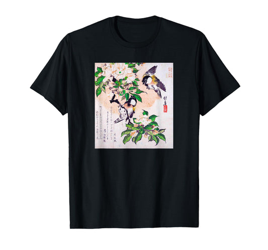 Japanese Art Hiroshige Woodblock Art Classic Print Retro Tee