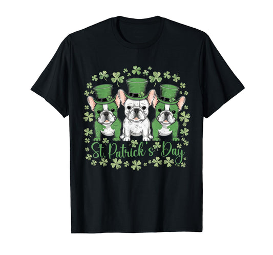 St Patricks Day French Bulldogs Dog Frenchie T-Shirt