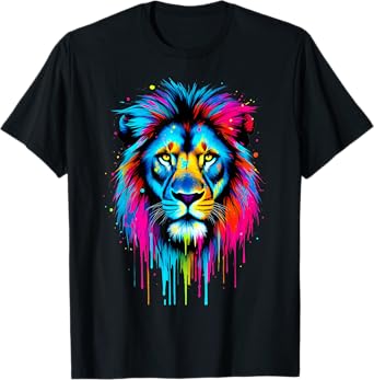 Lion Lover Pop Art Beautiful Lion T-Shirt