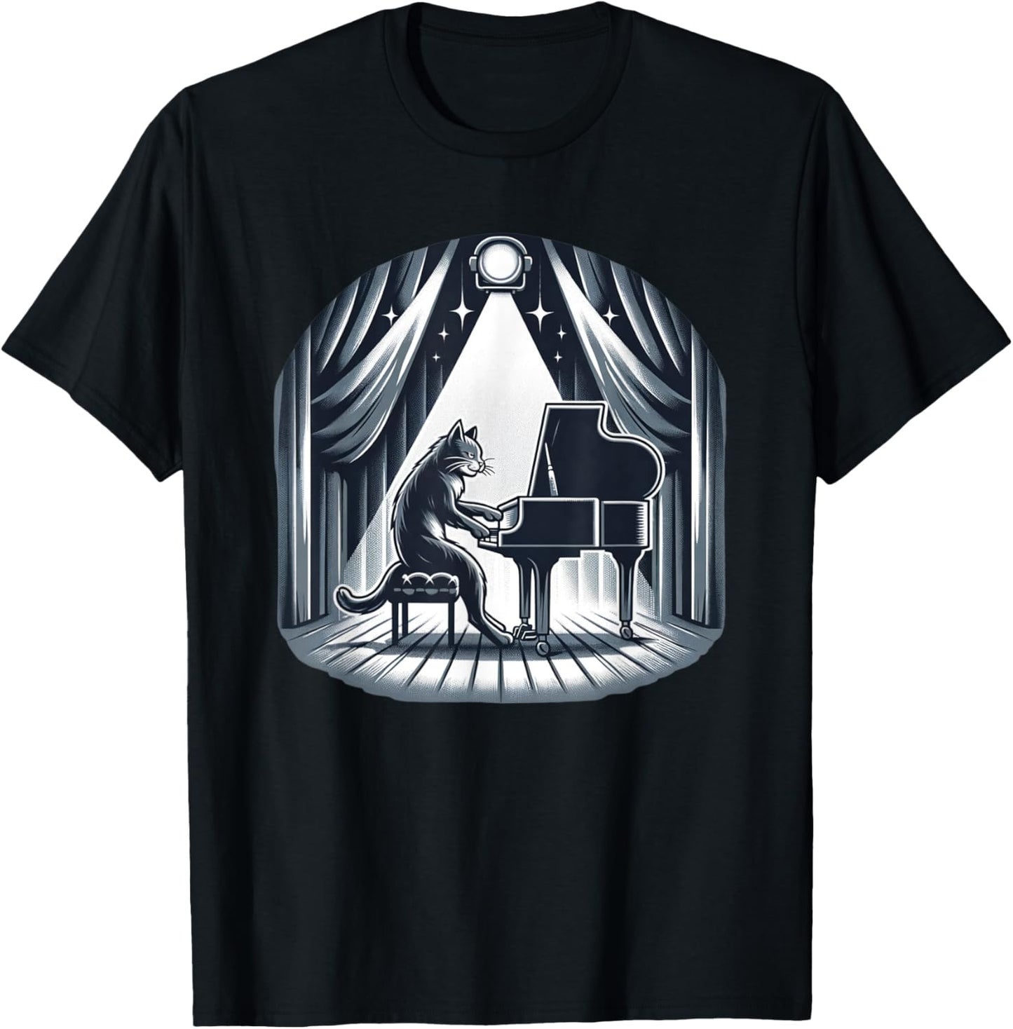 Classical Piano Concert / Funny & Cute Cat Playing Piano T-Shirt