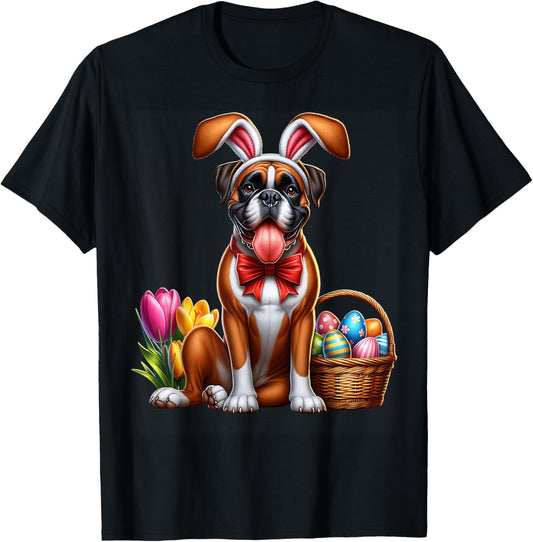 Boxer Happy Easter Dog Boxer T-Shirt