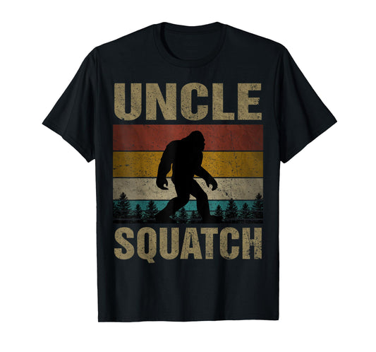 Uncle Squatch Bigfoot Uncle Sasquatch Yeti Family Matching T-Shirt