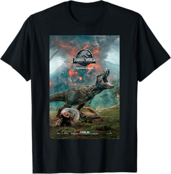 Jurassic World: Fallen Kingdom T-Rex Poster Graphic T-Shirt T-Shirt