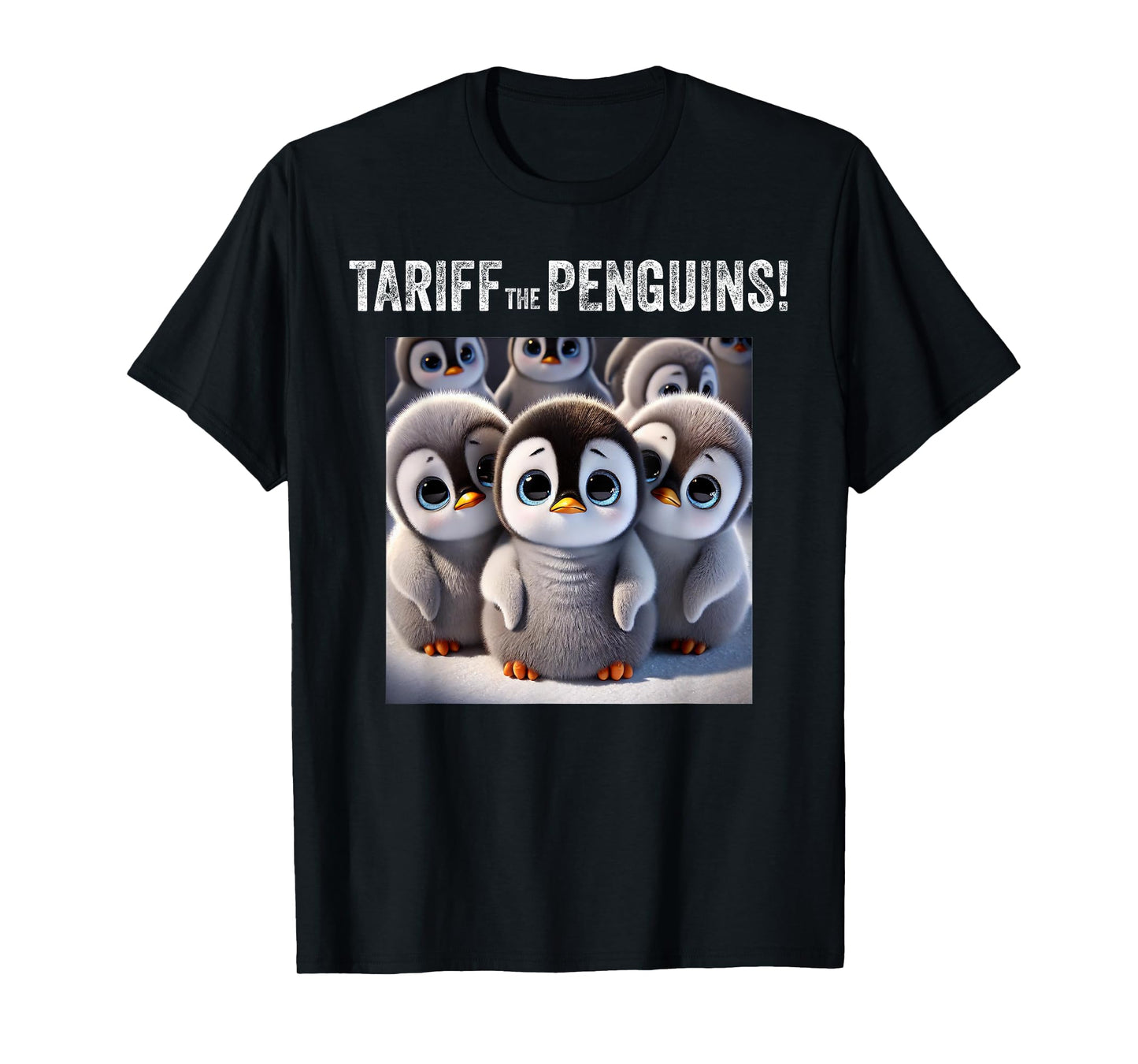Tariff the Penguins. Trump Tariffs, Stock Market Crash funny T-Shirt
