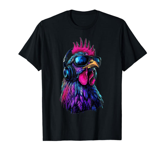 Funny Chicken cool Graffiti Urban art street T-Shirt