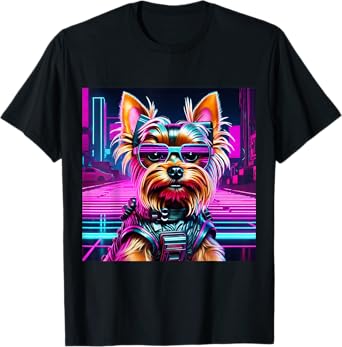 Neo Pup | Futuristic Dog Design for Pet Lovers Men Women Kids T-Shirt