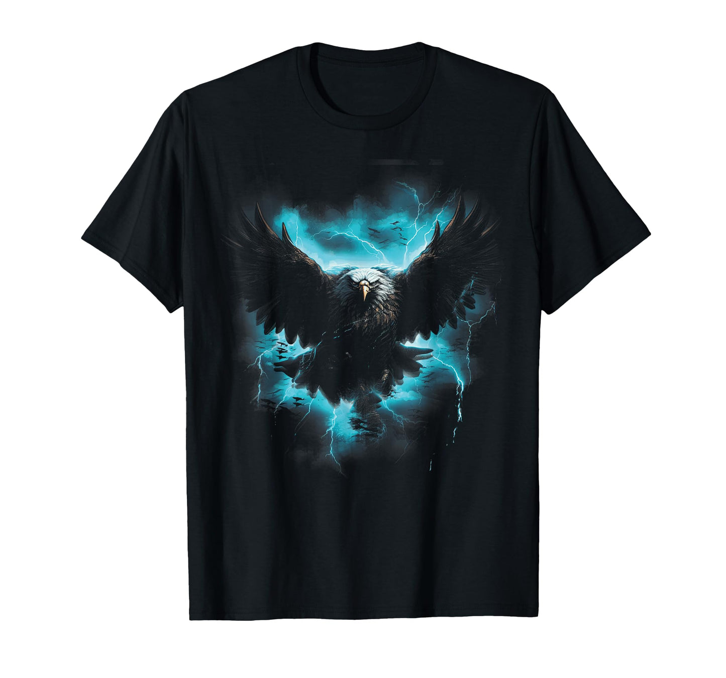 Bald eagle Bird Nature Usa Lightning T-Shirt