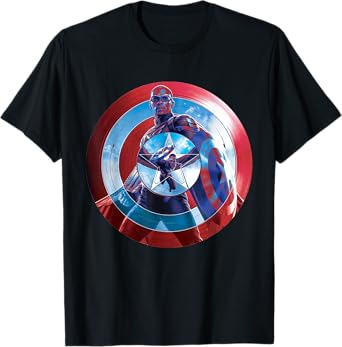 Marvel Captain America 4: Brave New World Shield Reflection T-Shirt