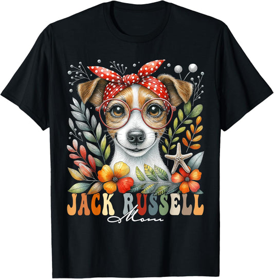 Jack Russell Terrier Mom Dog Lover Mother's Day Retro Women T-Shirt