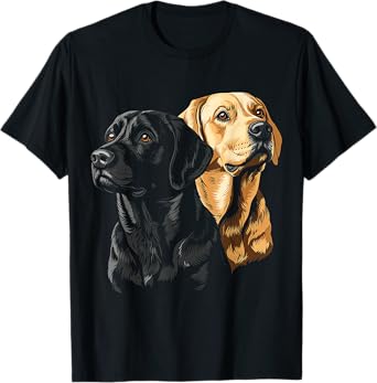 Labrador Dog Graphic Pet Artwork Labrador T-Shirt for Men Women Kids