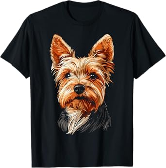 Silky Terrier Dog Motif Pet Illustration Silky Terrier Men Women Kids T-Shirt