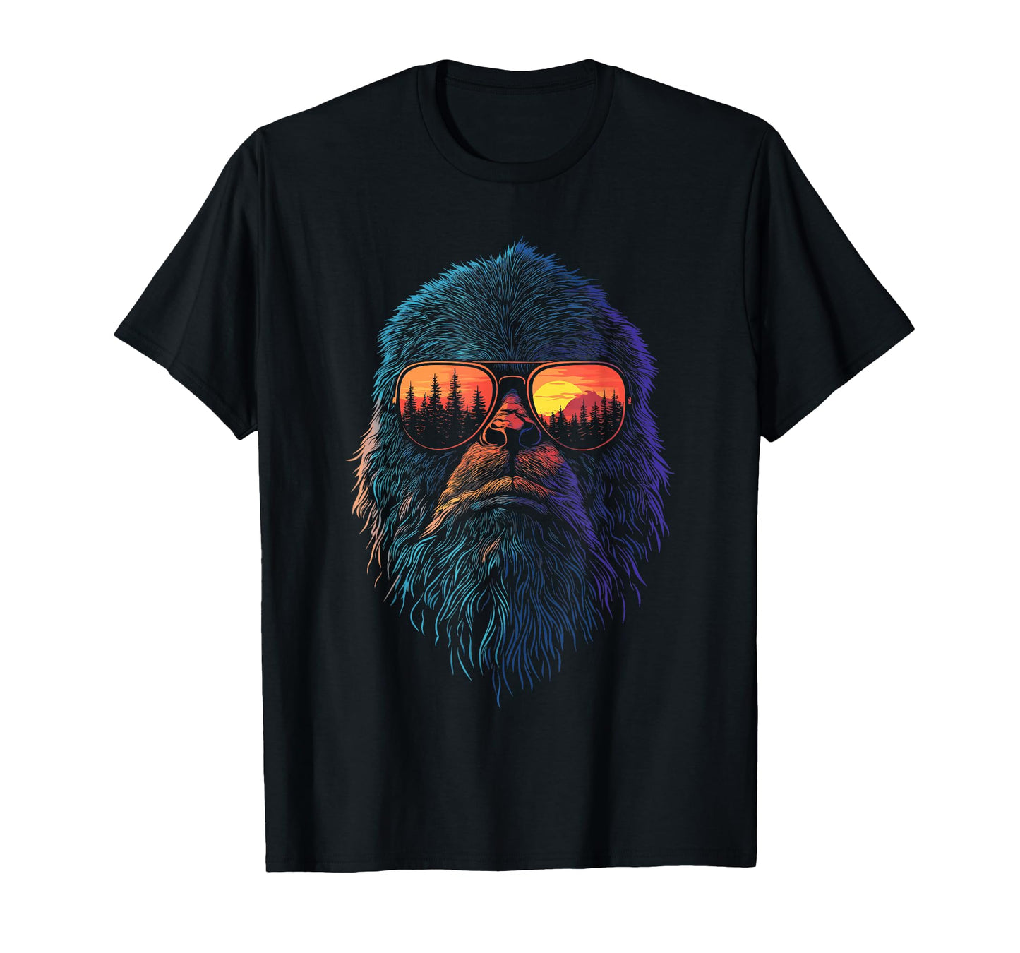 Outdoors Camping Men Women Kids Funny Bigfoot Sasquatch T-Shirt