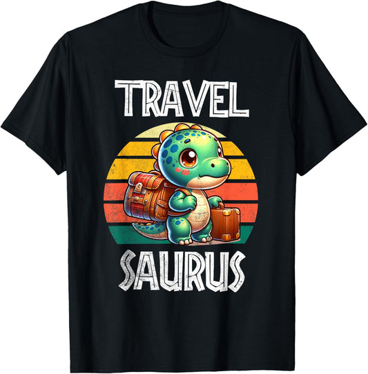 Travel Saurus Funny T-Rex T-Shirt